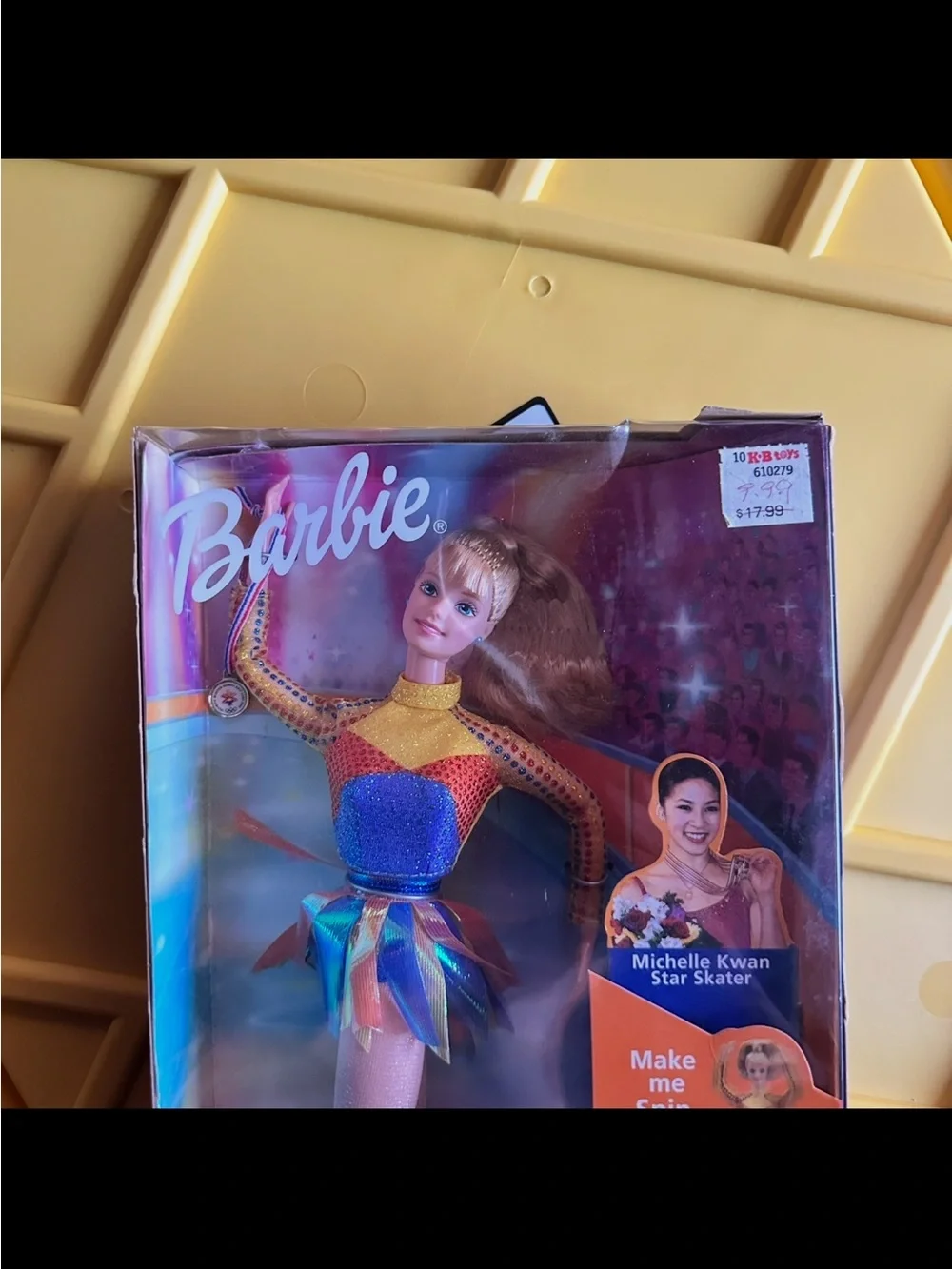 Vintage 2002 Barbie Star Skater Michelle Kwan Salt Lake Winter Olympics NIB